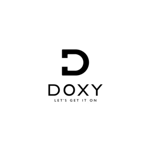 Doxy logo - premium intimate wellness brand featured in Mystery Love Boxes