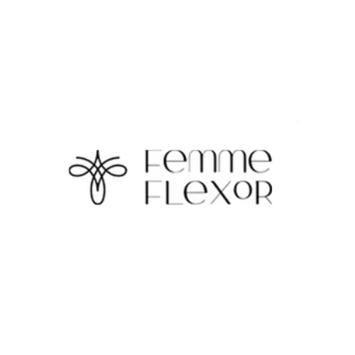 Femme Flexor logo - premium intimate wellness brand featured in Mystery Love Boxes