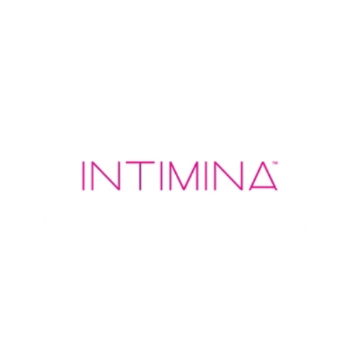 Intimina logo - premium intimate wellness brand featured in Mystery Love Boxes