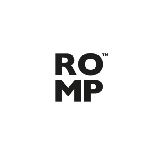 ROMP logo - premium intimate wellness brand featured in Mystery Love Boxes